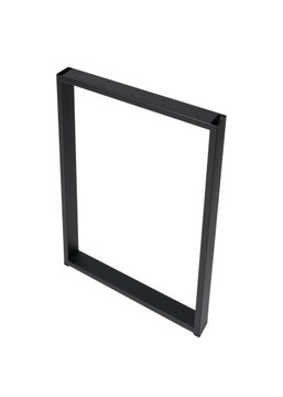 NOGI DO STOŁU METALOWE 80x72 cm PROFIL 6x2 cm CZARNE BIAŁE LOFT INDUSTRIAL