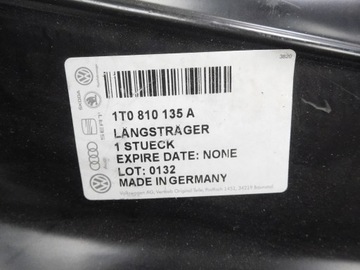 фото thumb №12, Лонжерон vw caddy 1t0810135a