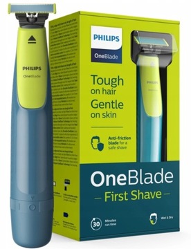 Philips Oneblade First Shave QP2515/16 Бритва для волос Подарочный триметр