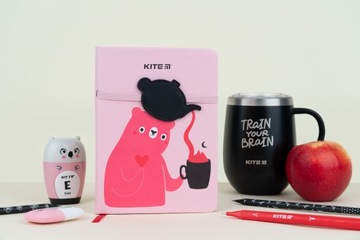 НОУТБУК ДНЕВНИК B6 PINK BEAR KITE