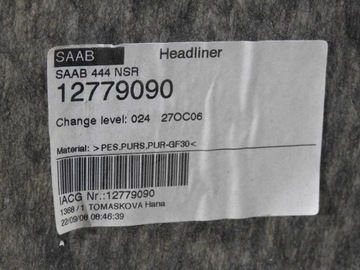 фото thumb №12, Стеля saab 9-3 ii рестайлінг універсал 12779090