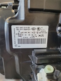 фото thumb №7, Лампа левая левый фара led skoda fabia iii 3 6v1941015b