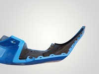 фото thumb №12, Nissan leaf 1 i ze0 zeo 2010-2017 отражатель бампер задняя задний kompletny