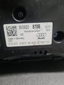 фото thumb №5, Спідометр  прилади audi a3 8v 8v0920870b