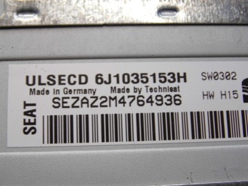 фото thumb №8, Радіо sd mp3 seat ibiza 6j iv kod-0808 оригінал