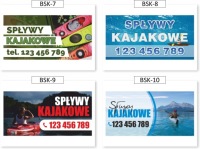 РЕКЛАМНЫЙ БАННЕР 200x100 см СПУСКИ НА БАЙДАРКАХ Байдарки ШАБЛОНЫ