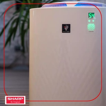 Очиститель воздуха SHARP KC-A60EUW, увлажнитель воздуха 3 в 1 и ионизация HEPA + электронная книга