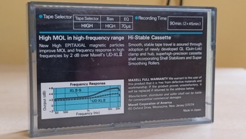 MAXELL XLII-S 90 кассета 1982 г.
