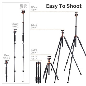 K&F ALU/MAG ШТАТИВ/ШТАТИВ 172 СМ НОВЫЙ SA254M2 + чехол БЕСПЛАТНО