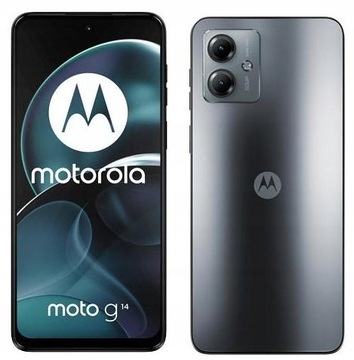 новый Смартфон Motorola Moto G14 4 ГБ/128 ГБ 4G (LTE) серый + ФОЛЬГА