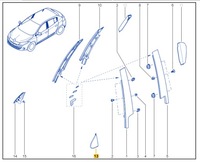 фото thumb №1, Лівий трикутник заглушка крила renault fluence