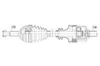 фото thumb №1, Привідний вал привідна renault clio iii 1.6 08- ліва
