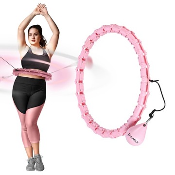HULA HOP PLUS SIZE С ГУБКАМИ HMS HHW11 СВЕТЛО-РОЗОВОЕ КОЛЕСО