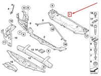 фото thumb №6, Bmw 5 e60 передня верхня рама панель засувний 7183107 51717183107