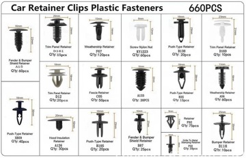 фото thumb №8, Набір універсальних кліпси автомобільних 696 szt