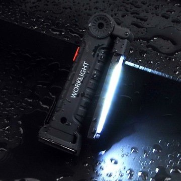 LAMPA WARSZTATOWA LATARKA USB 5w1 DO WARSZTATU, aż 1200 mah LED Z MAGNESEM