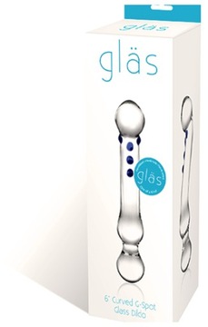ZE SZKŁA KRZYWY PUNKT-G SZKLANY DILDO SZKLANE DILD