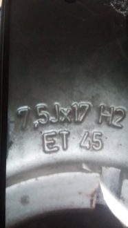 фото thumb №10, Диски алюмінієві audi a3 17" 7,5j et45 5x112