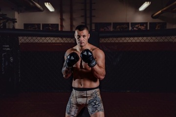 RĘKAWICE MMA KRAV MAGA TRENINGOWE CHWYTNE PIANKA DŁUGI RZEP TAVER L