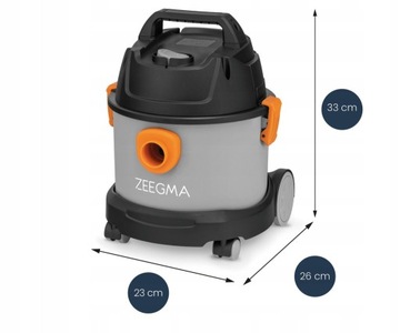УНИВЕРСАЛЬНЫЙ ПЫЛЕСОС ZEEGMA PRO COMPACT 1000W КОВРЫ, ОБИВКА