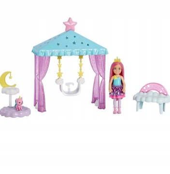 BARBIE LALKA CHELSEA Z ZESTAWEM JEDNOROŻCA HLC27