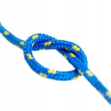 Lina Linka polipropylenowa pleciona żeglarska NIEBIESKA 4mm 30m