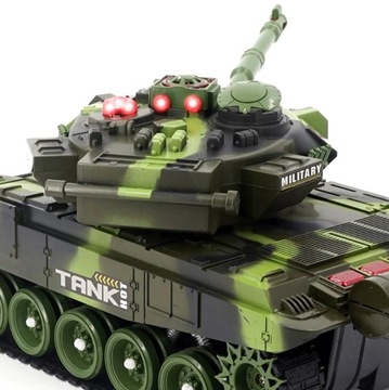 Танк с дистанционным управлением RC Battle of Tanks War Tank MORO Светодиодные эффекты + пульт дистанционного управления
