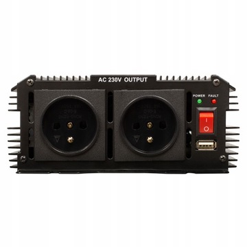 PRZETWORNICA 24V 230V SAMOCHODOWA NAPIĘCIA 2600W
