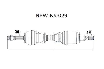 фото thumb №10, Nty піввісь привідна nissan navara mtm 05- pathfinder mtm 05- l p