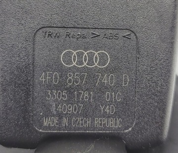 фото thumb №5, Audi a6 c6 застёжка ремня задняя зад правая скоба сиденья 4f0857740d
