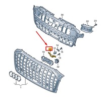 фото thumb №1, Audi a8 d5 передняя часть камера кронштейн 4n0853232b