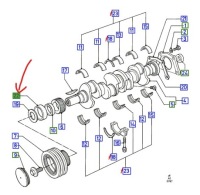 Купить Сальник вала коленчатого ford transit mk3 mk4, фото thumb