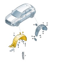 фото thumb №5, Подкрылок защита крыльев перед правые audi q3 aso
