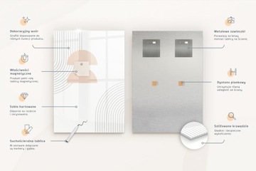 Набор магнитных досок для офиса Freebies Декоративный материал 60x120 см