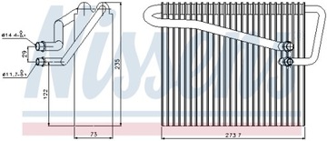 ИСПАРИТЕЛЬ КОНДИЦИОНЕРА ВОЗДУХА NISSENS 92301