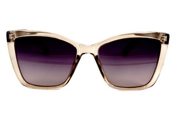 DAMSKIE ELEGANCKIE OKULARY PRZECIWSŁONECZNE Z POLARYZACJĄ FILTR UV400 ETUI
