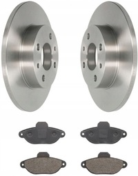 фото thumb №1, Гальмівні диски + гальмівні колодки перед fiat panda ii punto i ii