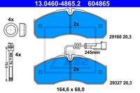 фото thumb №2, Тормозные диски тормозные колодки перед ate nissan cabstar