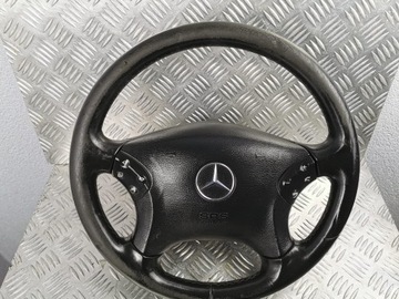 фото thumb №14, Mercedes c клас w203 кермо чорна шкіра подушка безпеки подушка a2034600903