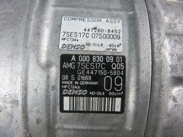 фото thumb №9, Компресор кондиціонера mercedes c63 a0008300901