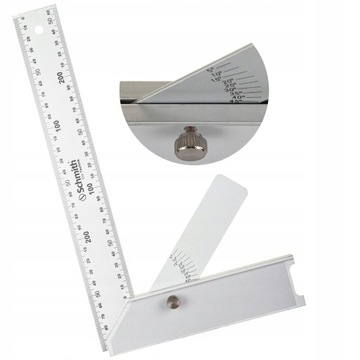 Schmith KĄTOWNIK ALUMINIOWY Z KĄTOMIERZEM 600MM