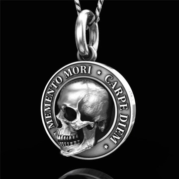 Винтажное этическое колье Memento Mori Carpe Diem Le