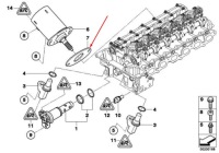 Купити Bmw 5 f10 прокладка циліндра вала mimośrodowego 11127552280 2.0 бензин, фото thumb