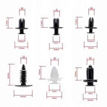 фото thumb №14, Застібки кліпси кліпси автомобільні do автомобіль оббивка