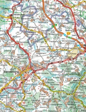 ALZACJA I LOTARYNGIA MAPA SAMOCHODOWA 516 MICHELIN