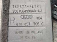 Audi a5 trzy punktowy ремень безопасности перед правый  оригинальный номер 8t8857706c v04 Оригинал, фото thumb