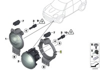 фото thumb №2, Mini кронштейн кронштейн протитуманної фари r60 r61