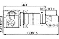 Febest 2111-cdhrh набор шарнир, wał приводной Цена, фото thumb