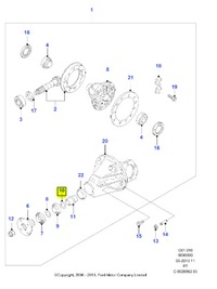 фото thumb №6, Защита, дифференциал задняя ford ranger 2006-2011 оригинальный номер 3951548
