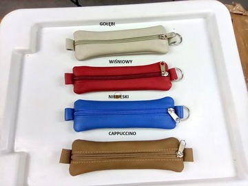 BRELOK ETUI NA KLUCZE - 22 KOLORY 100%SKÓRA